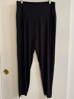 Quince Black Bamboo Jersey Maternity Legging